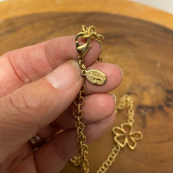 Robert Verdi Sakura Stenciled flower Charm Necklace - Picture 5 of 5